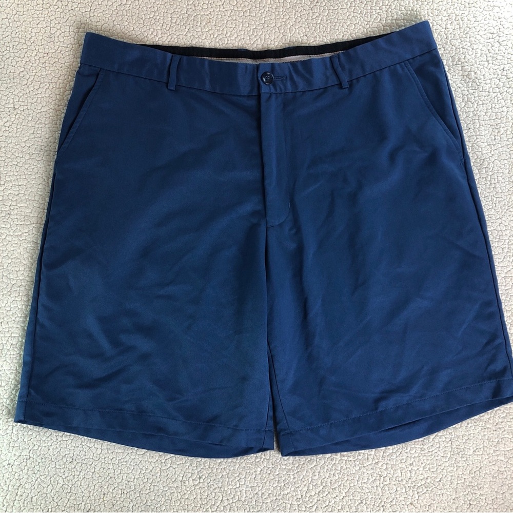 Greg Norman Tasso Elba Men's Golf Shorts Sz 40 Navy Flat Front‎ Comfort Stretch